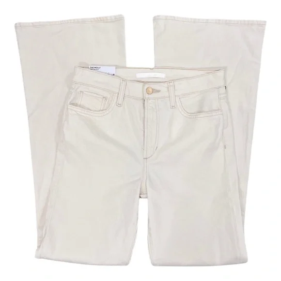 NWT $188 Joe’s Jeans WHITE The Molly high rise flare (bin 46) - Picture 6 of 10